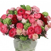 Roze Ranonkels Boeket